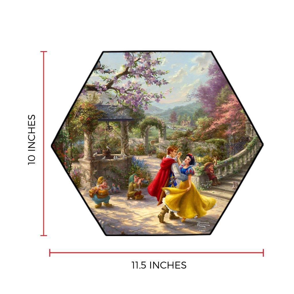 Disney (Snow White Dancing in the Sunlight) KNEXAGON™ Wood Print WPHEX7181