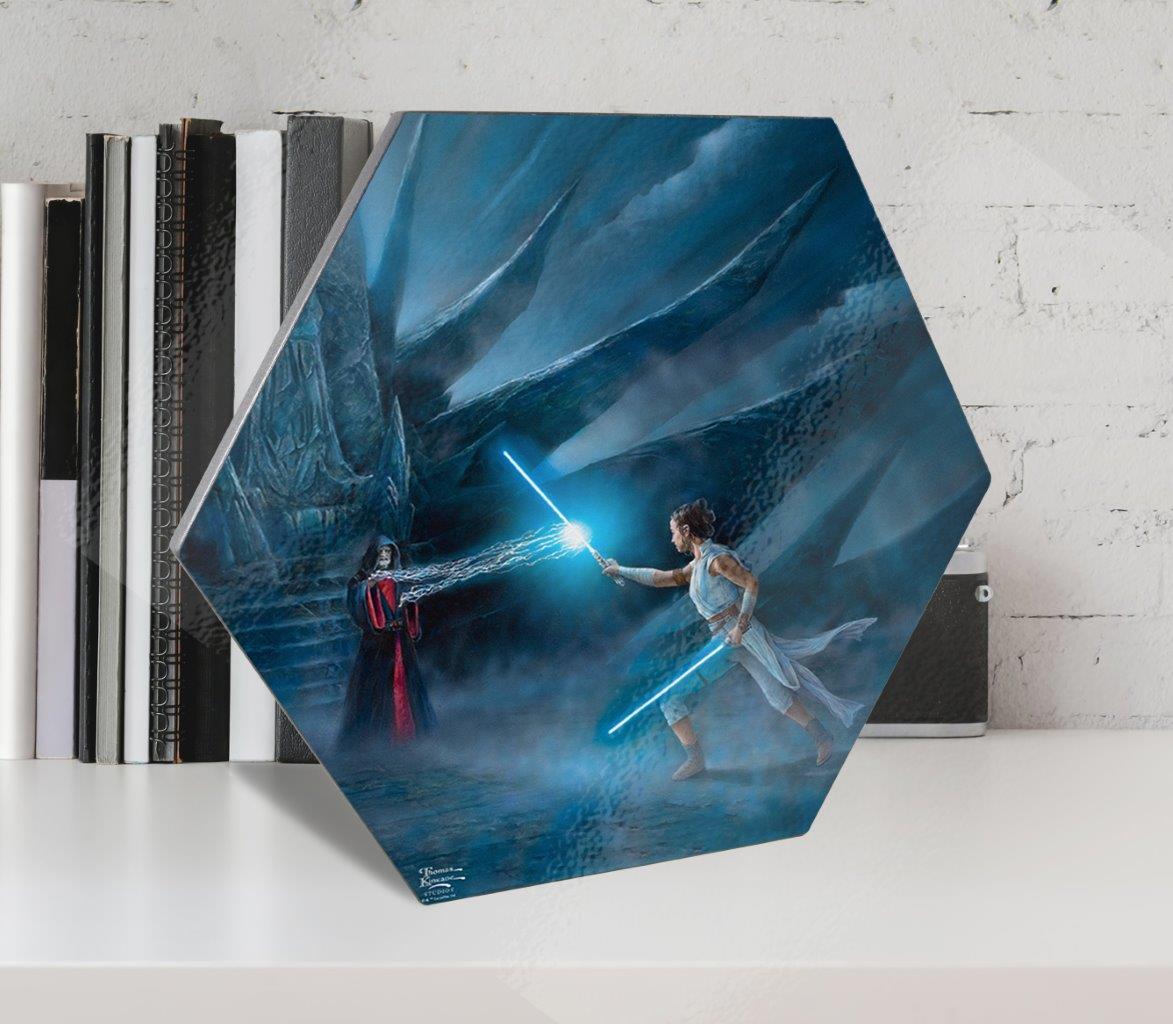 Star Wars (Reys Awakening) KNEXAGON® Wood Print WPHEX7214