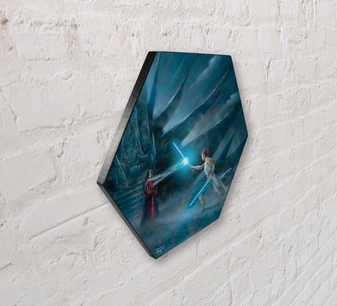 Star Wars (Reys Awakening) KNEXAGON® Wood Print WPHEX7214