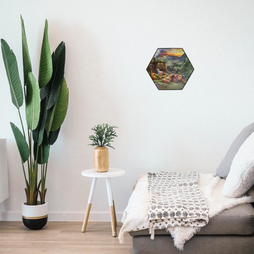 Harry Potter Thomas Kinkade Studios (Hagrid's Hut) KNEXAGON™ Wood Print WPHEX7410