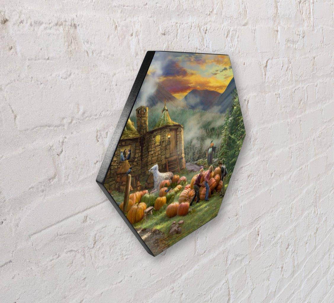 Harry Potter Thomas Kinkade Studios (Hagrid's Hut) KNEXAGON™ Wood Print WPHEX7410