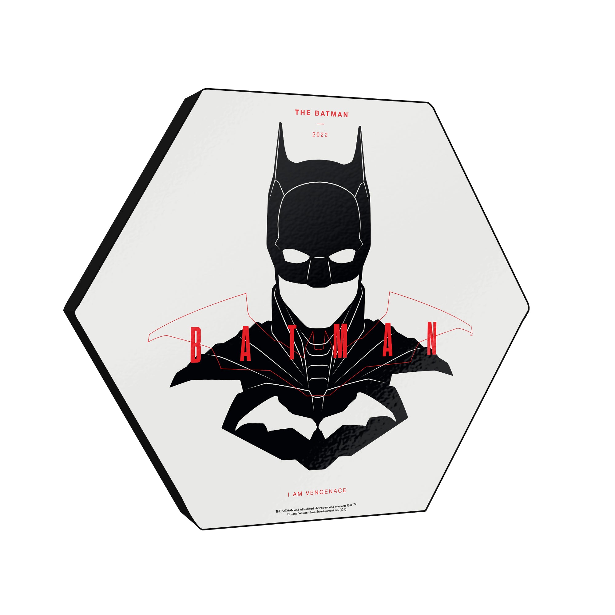 Batman 85th Anniversary (The Batman 2022) KNEXAGON Wood Print WPHEX7696