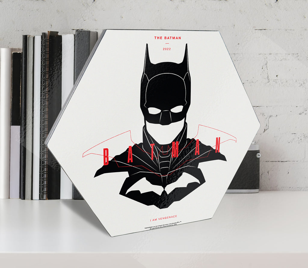 Batman 85th Anniversary (The Batman 2022) KNEXAGON Wood Print WPHEX7696