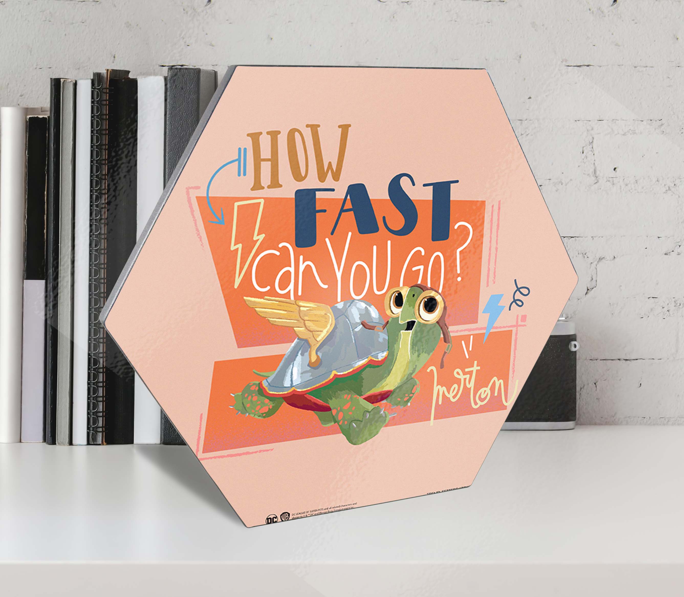 DC League of Super-Pets (How Fast Can You Go) KNEXAGON® Wood Print WPHEX7711