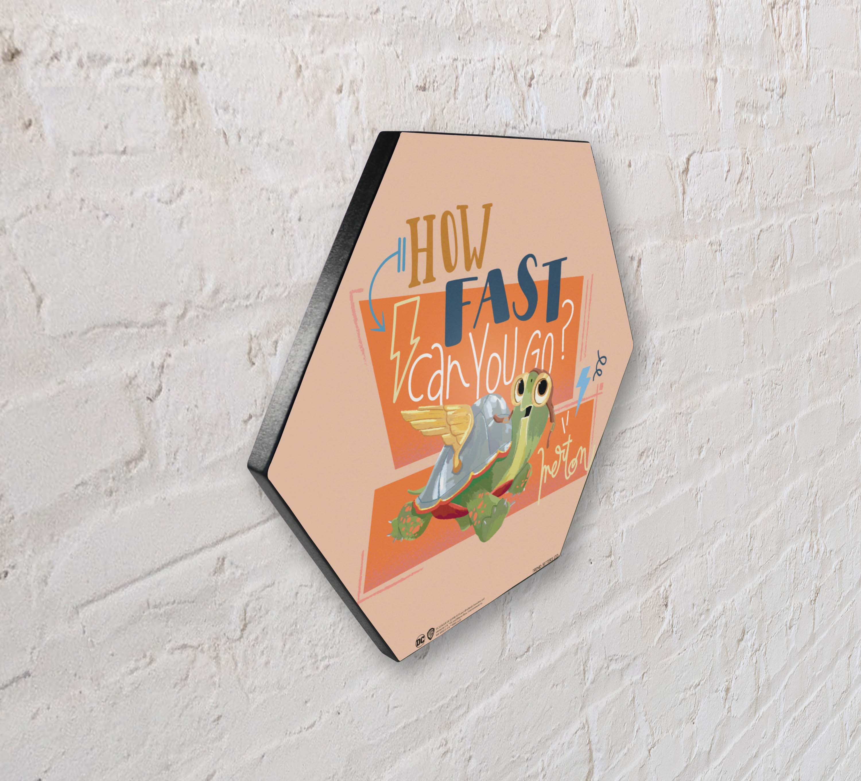 DC League of Super-Pets (How Fast Can You Go) KNEXAGON® Wood Print WPHEX7711