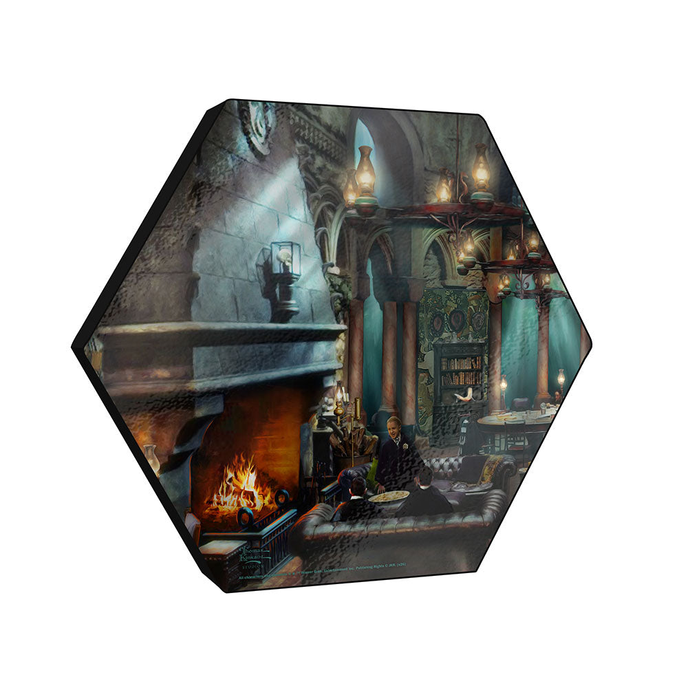 Harry Potter Thomas Kinkade Studios (Slytherin Room) 11.5" x 10" KNEXAGON™ Wood Print WPHEX7770