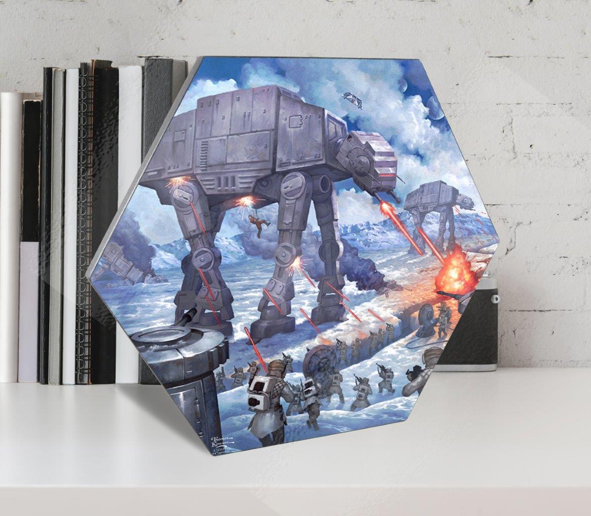 Star Wars (The Battle of Hoth) KNEXAGON® Wood Print WPHEX7821
