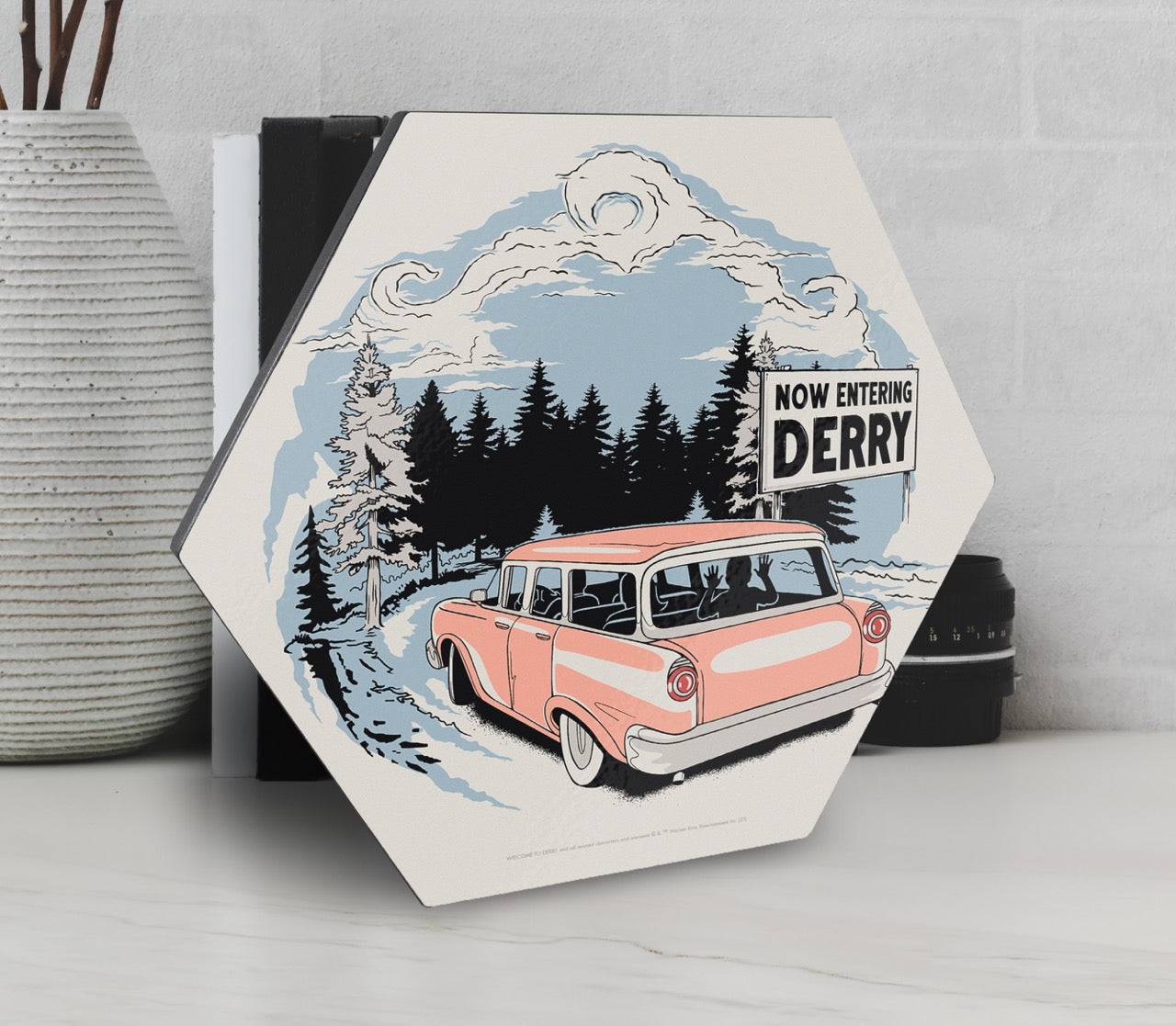 Welcome to Derry (Now Entering Derry) KNEXAGON™ Wood Print WPHEX7830