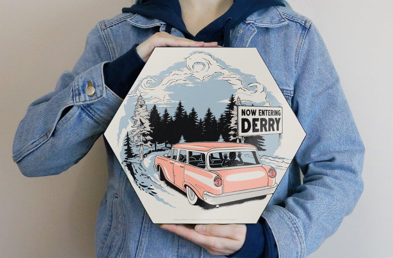 Welcome to Derry (Now Entering Derry) KNEXAGON™ Wood Print WPHEX7830