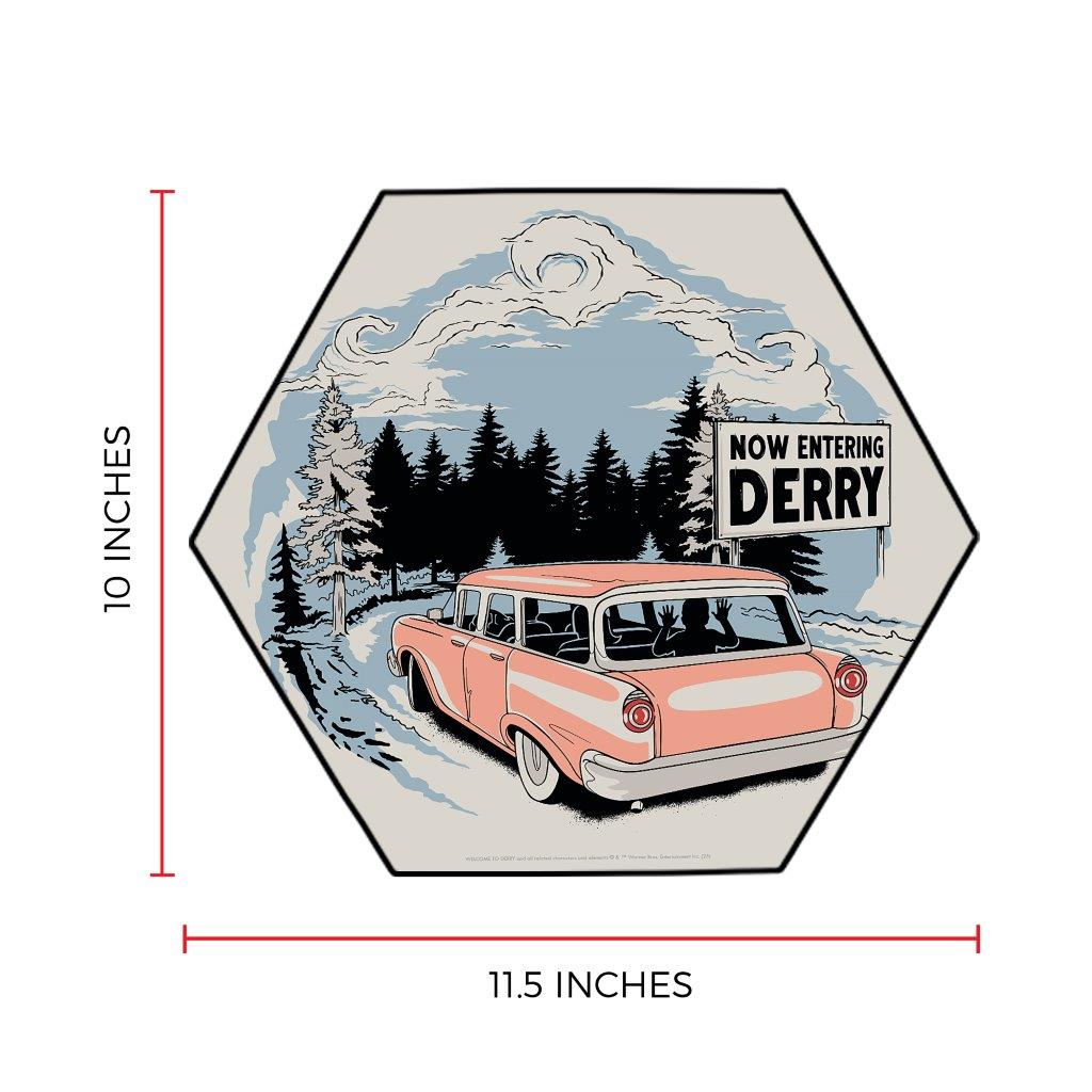 Welcome to Derry (Now Entering Derry) KNEXAGON™ Wood Print WPHEX7830