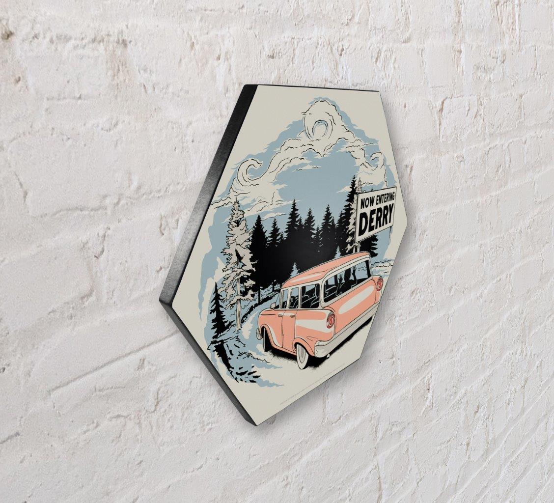 Welcome to Derry (Now Entering Derry) KNEXAGON™ Wood Print WPHEX7830