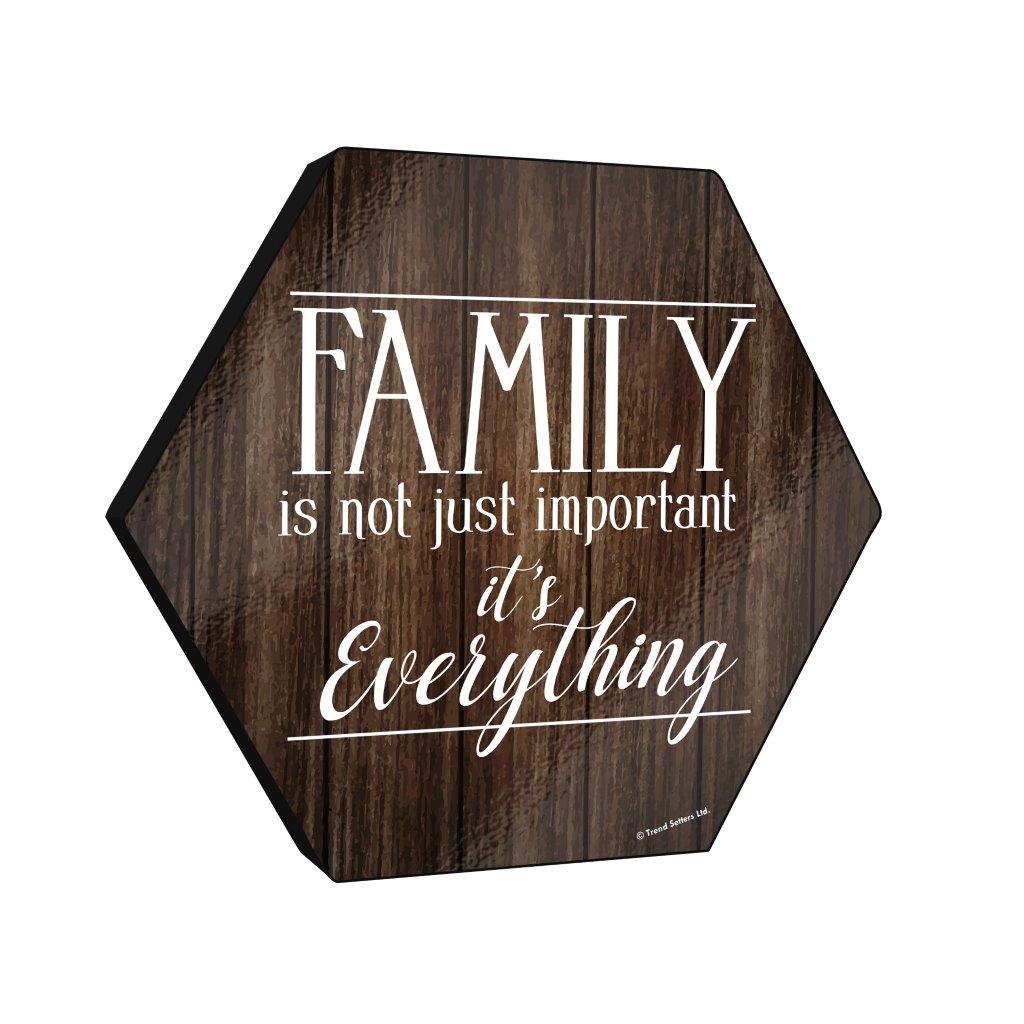 Family Collection (Family is Everything) 11.5" X 10" KNEXAGON Wood Print