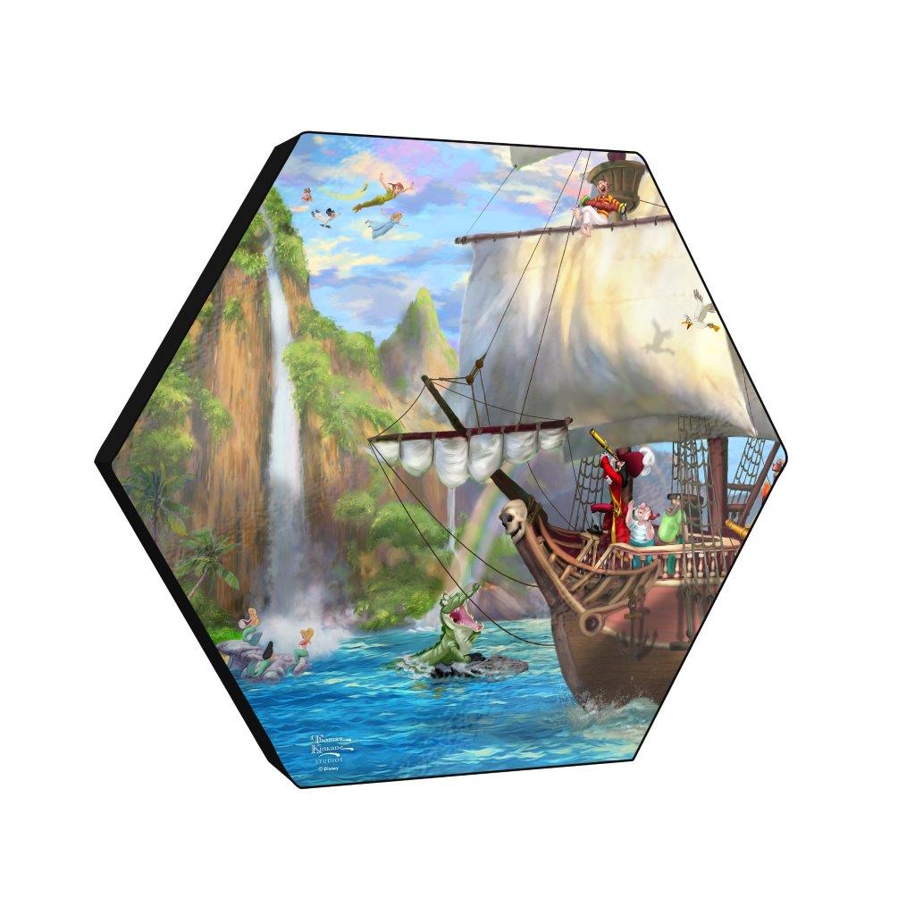 Disney (Captain Hook's Never Land Voyage) KNEXAGON™ Wood Print WPHEX7849