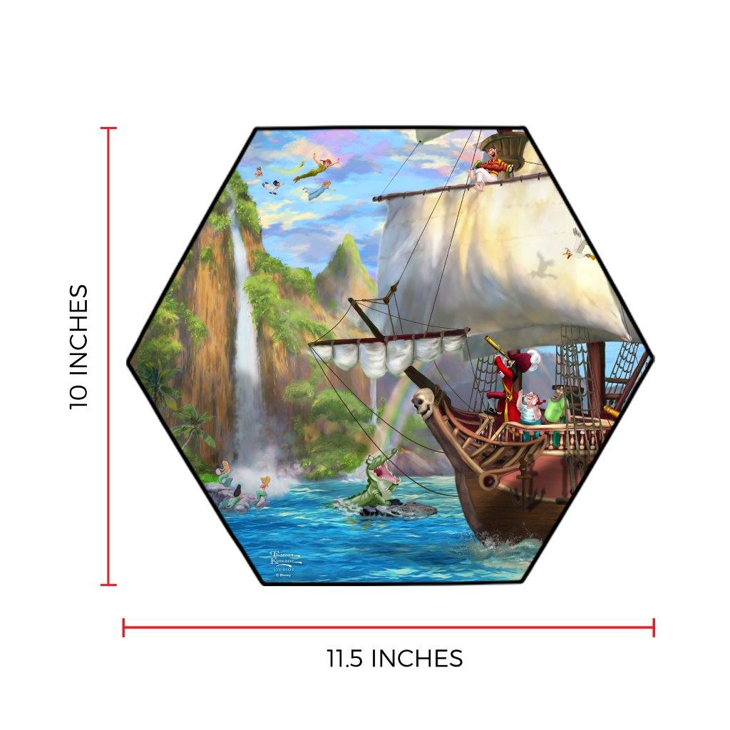 Disney (Captain Hook's Never Land Voyage) KNEXAGON™ Wood Print WPHEX7849