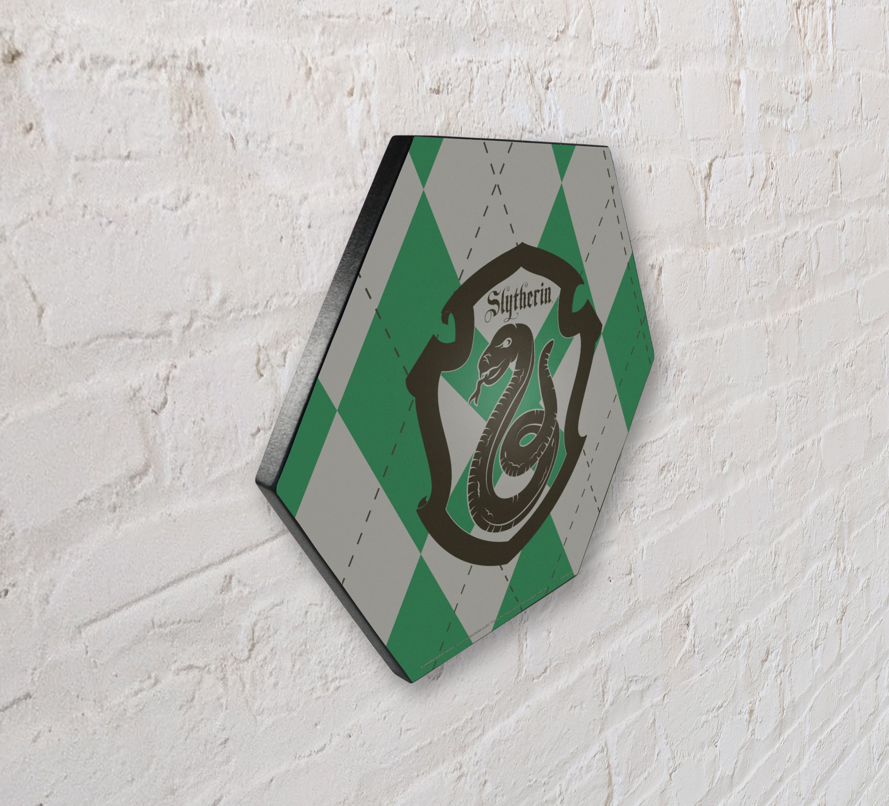 Harry Potter (Slytherin Plaid) KNEXAGON® Wood Print WPHEX7898HPHS