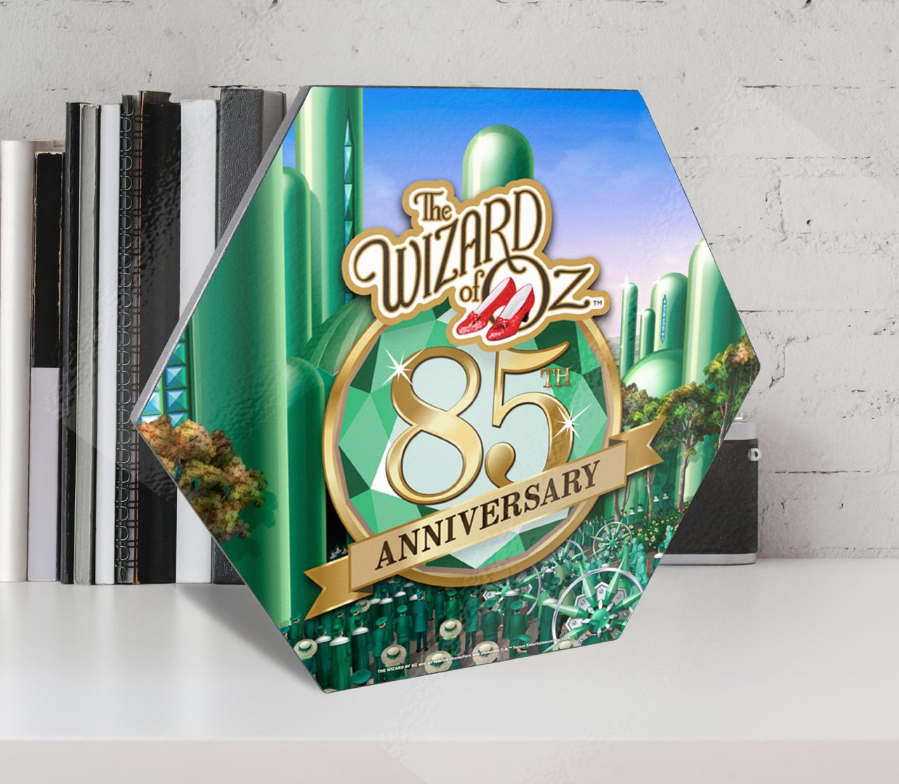 The Wizard of Oz (85th Anniversary - Emerald City) KNEXAGON Wood Print WPHEX7956