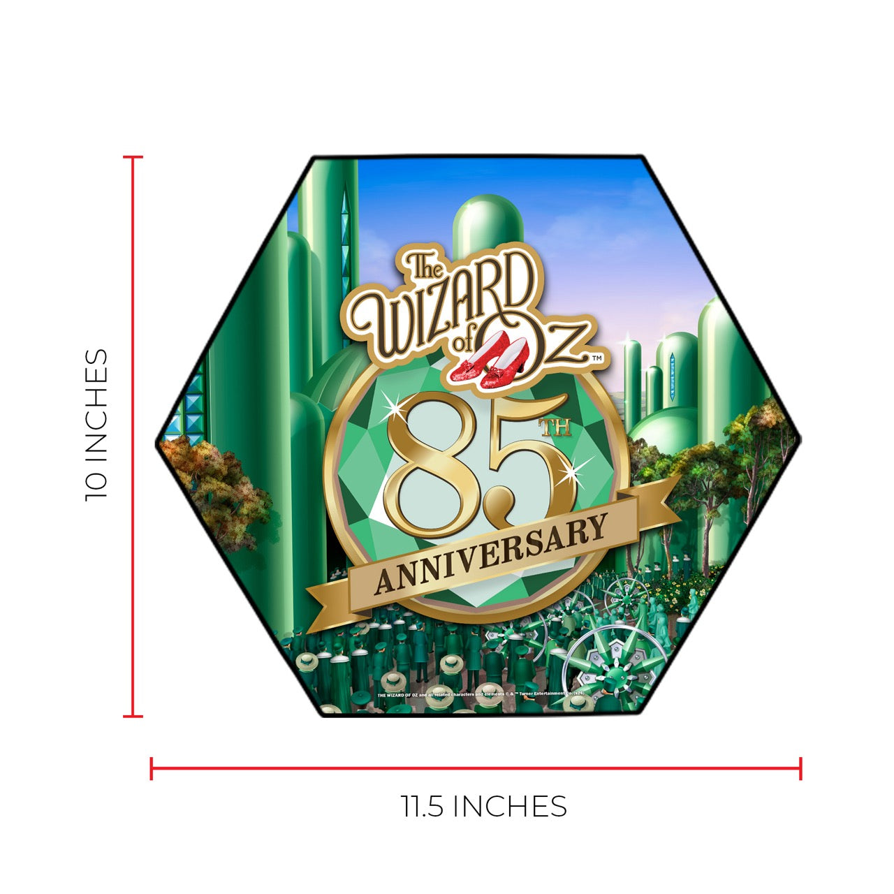 The Wizard of Oz (85th Anniversary - Emerald City) KNEXAGON Wood Print WPHEX7956