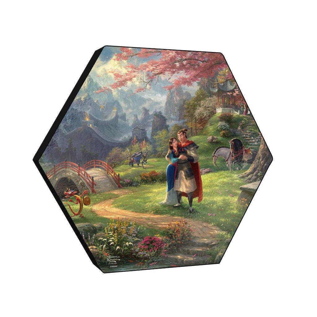Disney (Mulan Blossoms of Love) KNEXAGON® Wood Print WPHEX8007