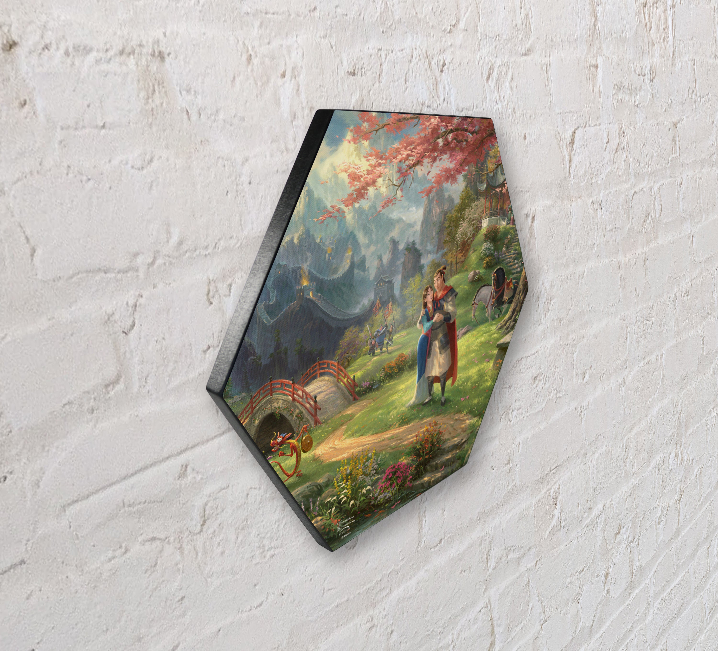 Disney (Mulan Blossoms of Love) KNEXAGON® Wood Print WPHEX8007