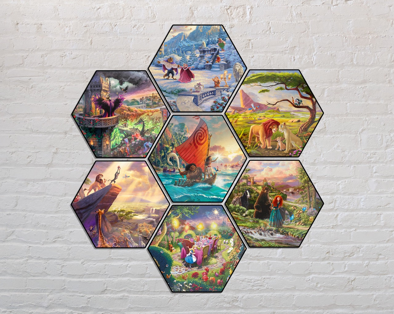 Disney (Remember Who You Are) KNEXAGON® Wood Print WPHEX8165