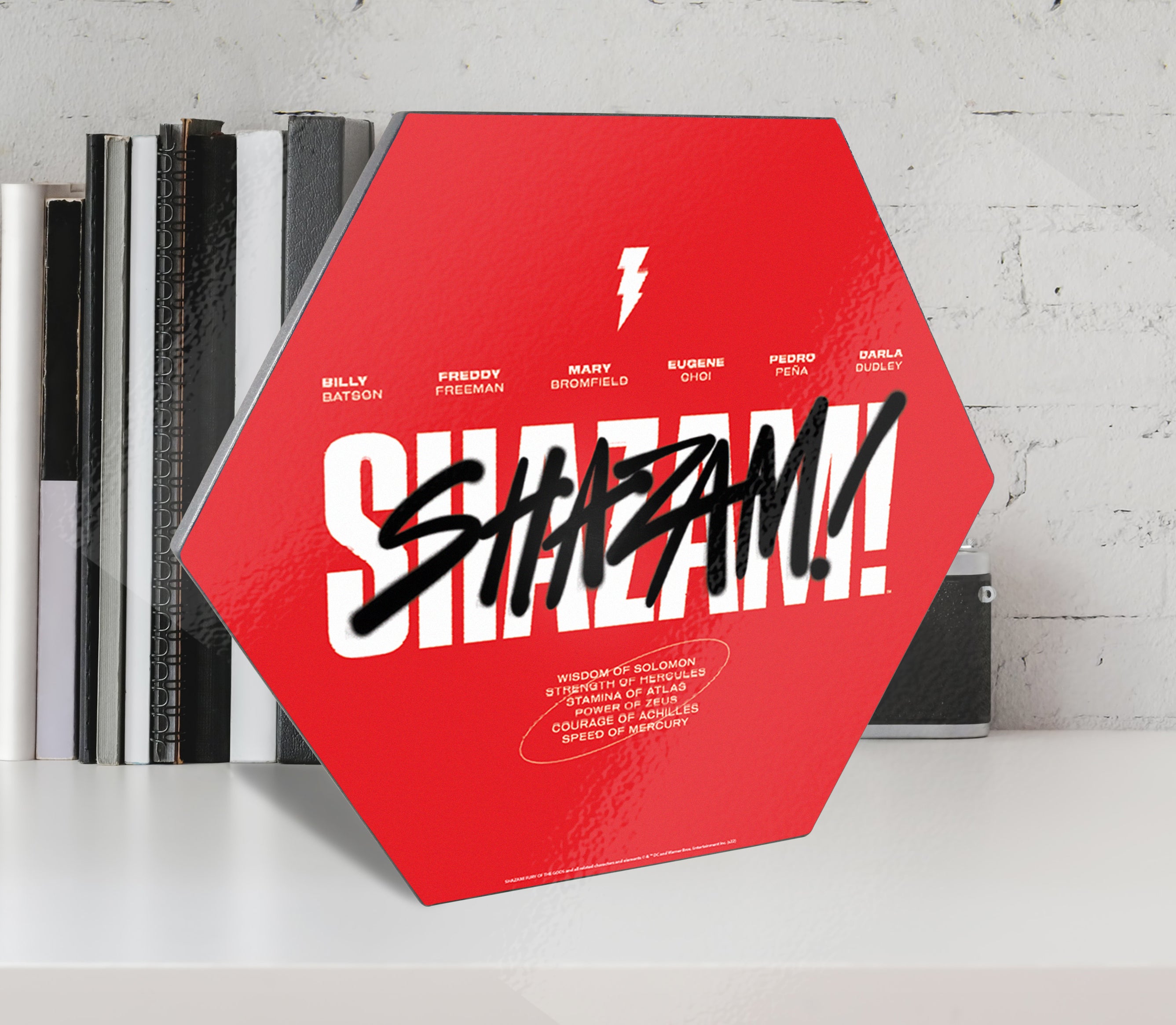 Shazam! Fury Of The Gods (Shazam!) KNEXAGON® Wood Print WPHEX8286