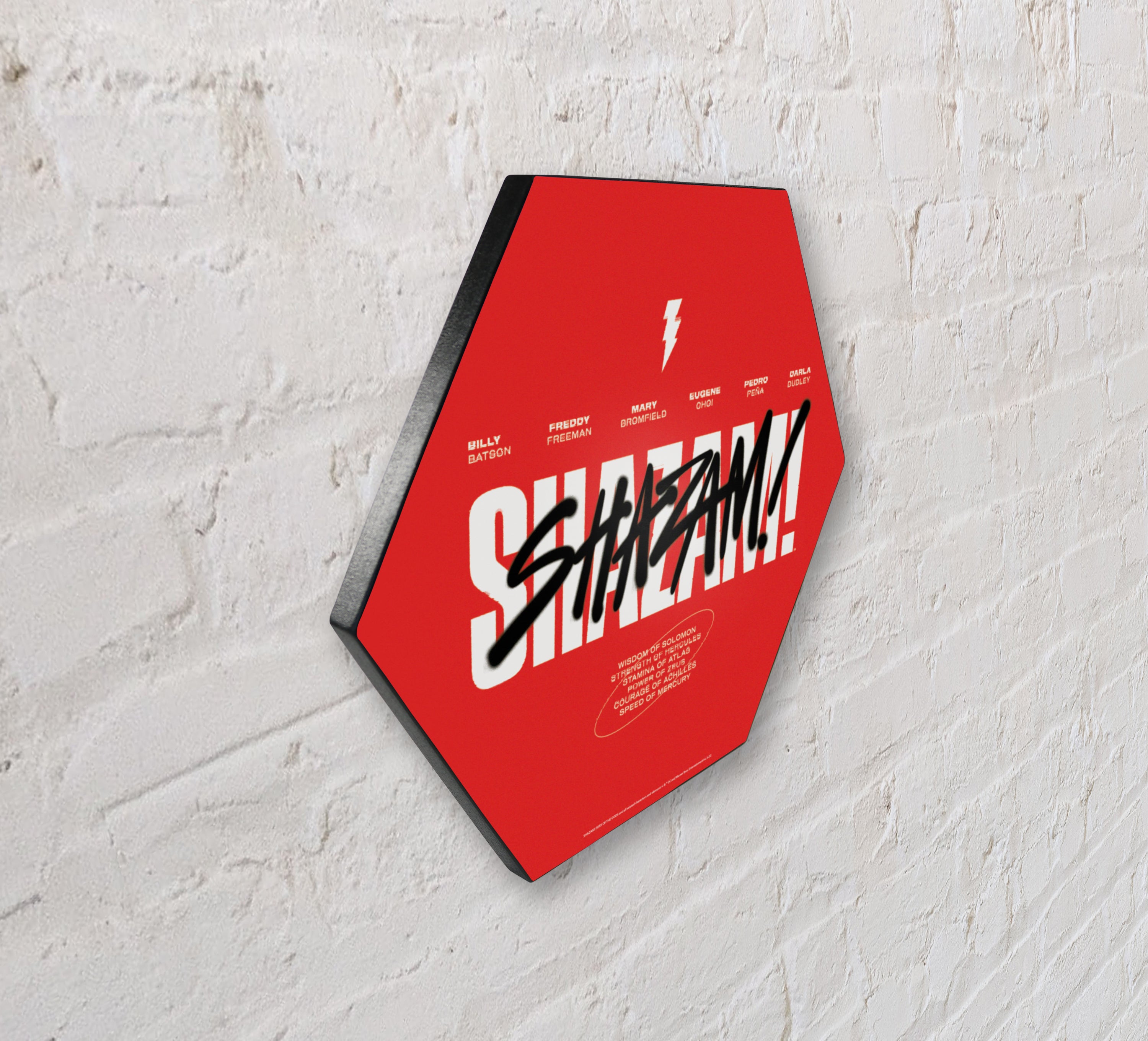 Shazam! Fury Of The Gods (Shazam!) KNEXAGON® Wood Print WPHEX8286