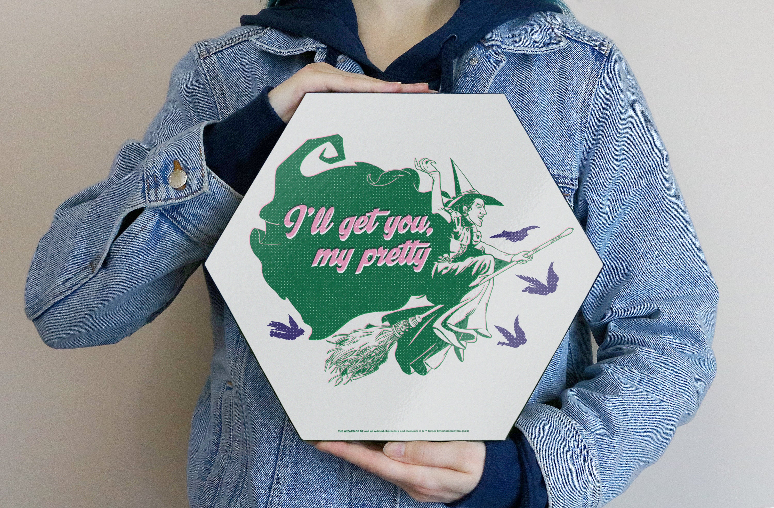 The Wizard of Oz (85th Anniversary - Wicked Witch of the West) KNEXAGON Wood Print WPHEX8295