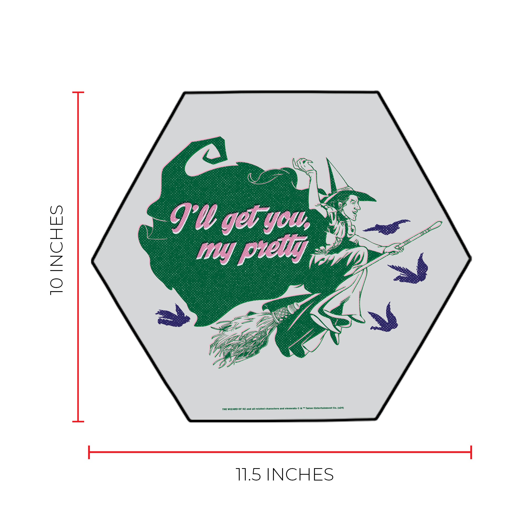 The Wizard of Oz (85th Anniversary - Wicked Witch of the West) KNEXAGON Wood Print WPHEX8295