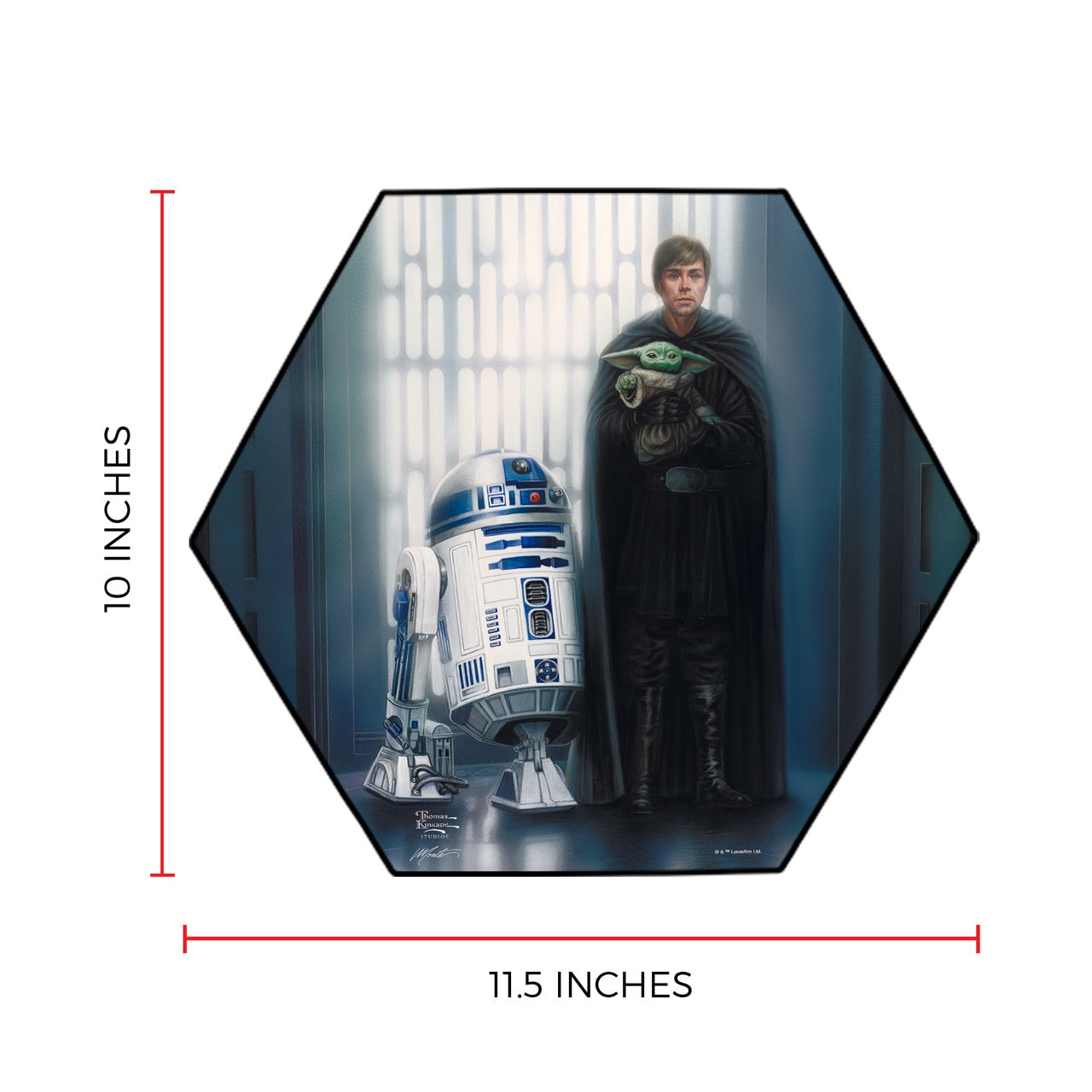 Star Wars (The Mandalorian - In Good Hands) KNEXAGON® Wood Print WPHEX8302