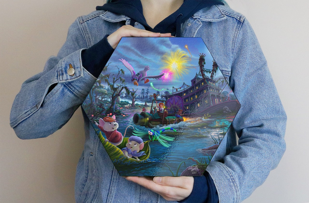 Disney (The Rescuers) KNEXAGON® Wood Print WPHEX8469