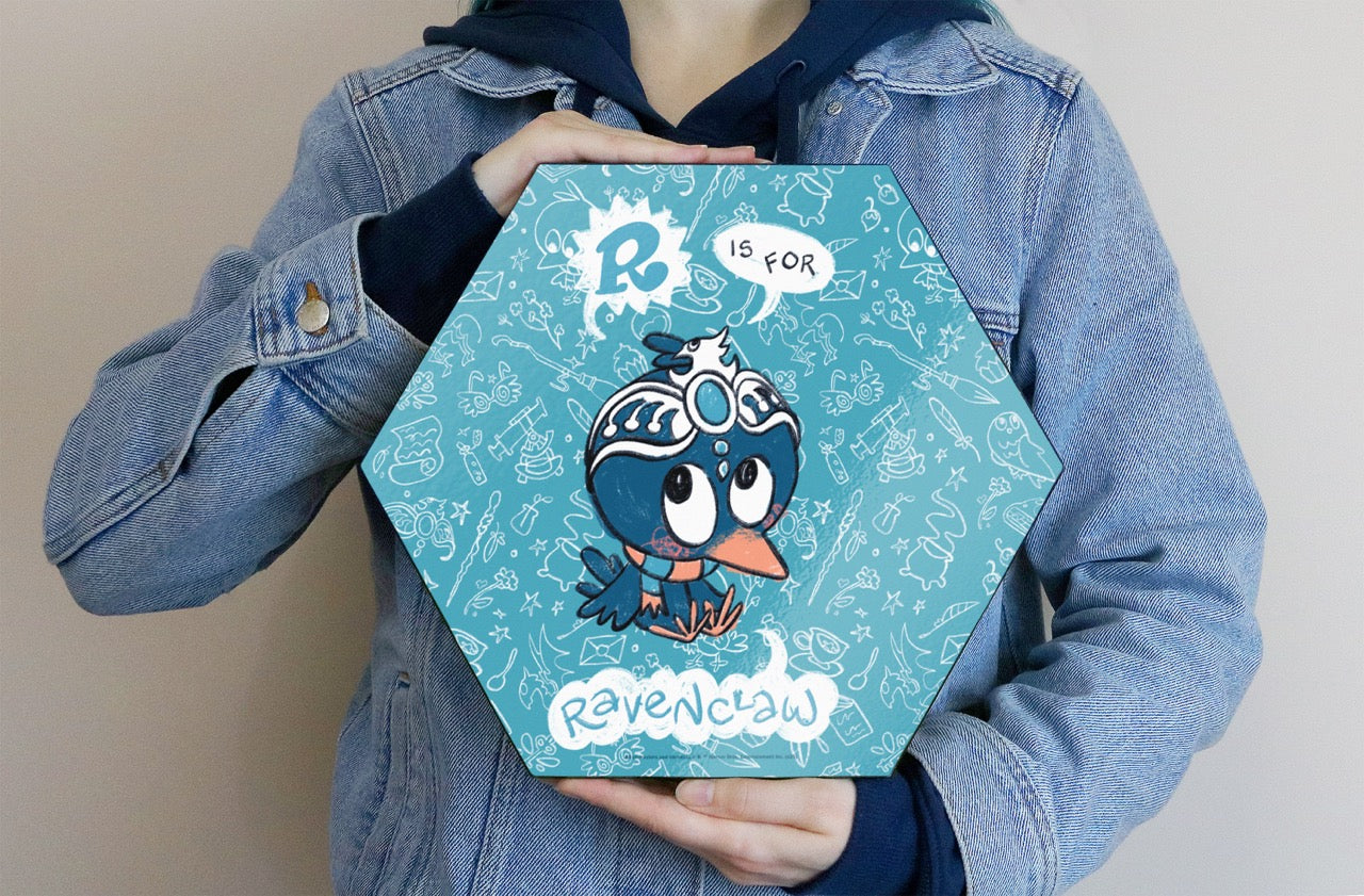 Harry Potter (R is for Ravenclaw) KNEXAGON™ Wood Print WPHEX8591