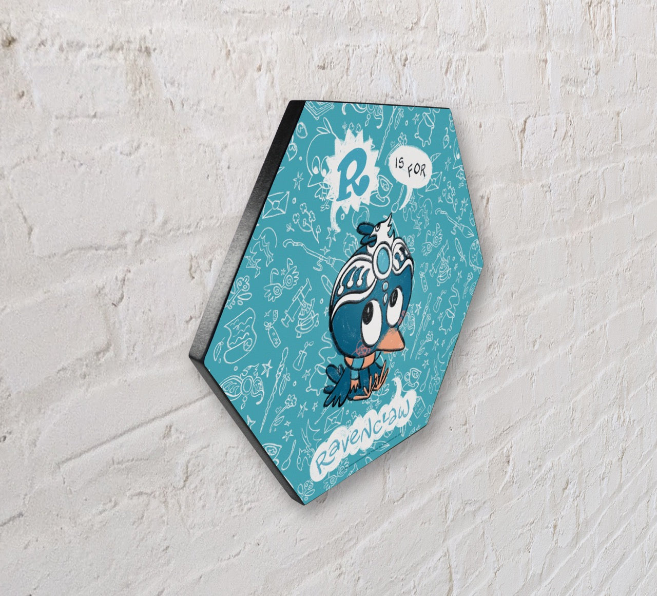 Harry Potter (R is for Ravenclaw) KNEXAGON™ Wood Print WPHEX8591