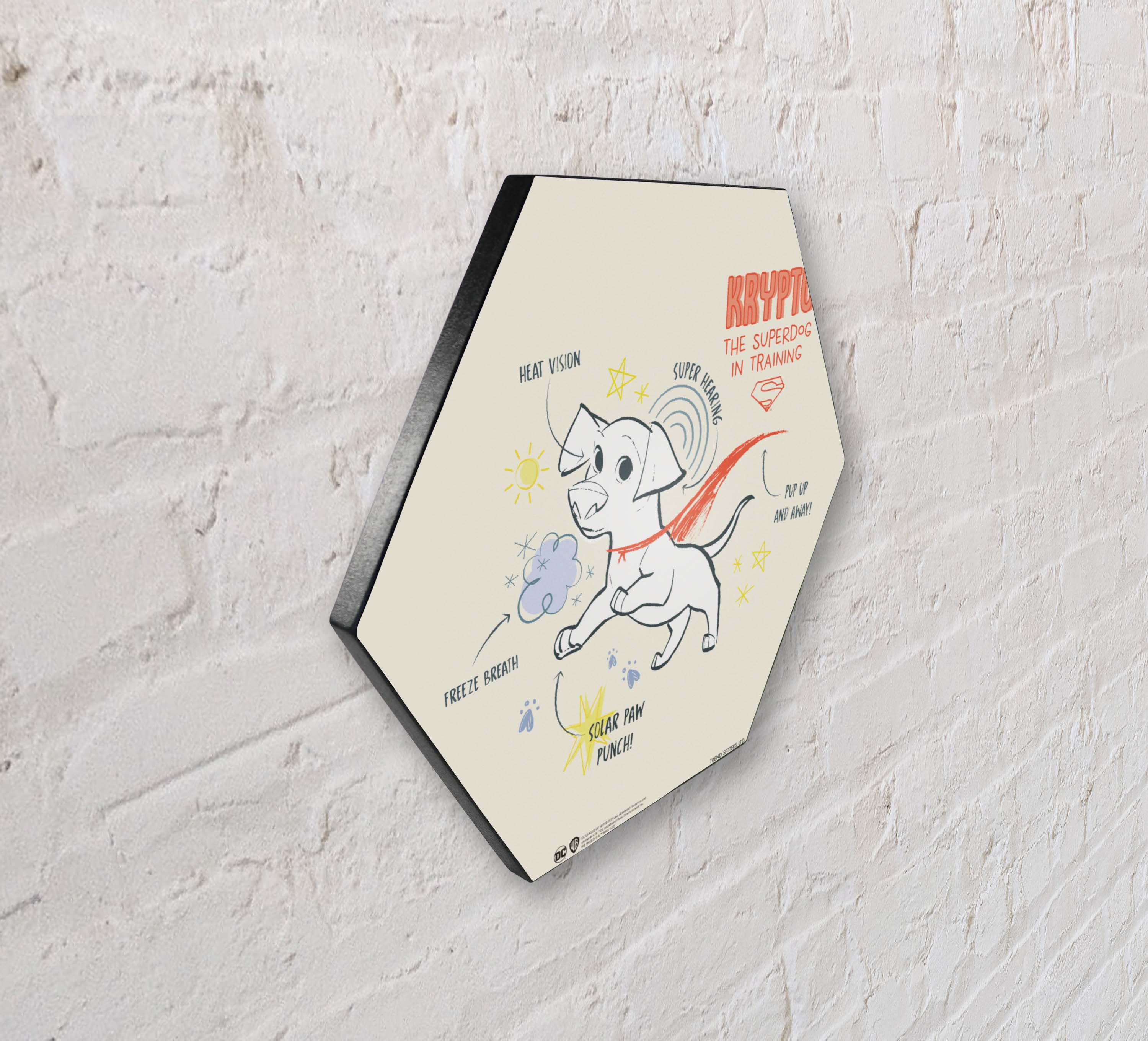 DC League of Super-Pets (Krypto) KNEXAGON® Wood Print WPHEX8621