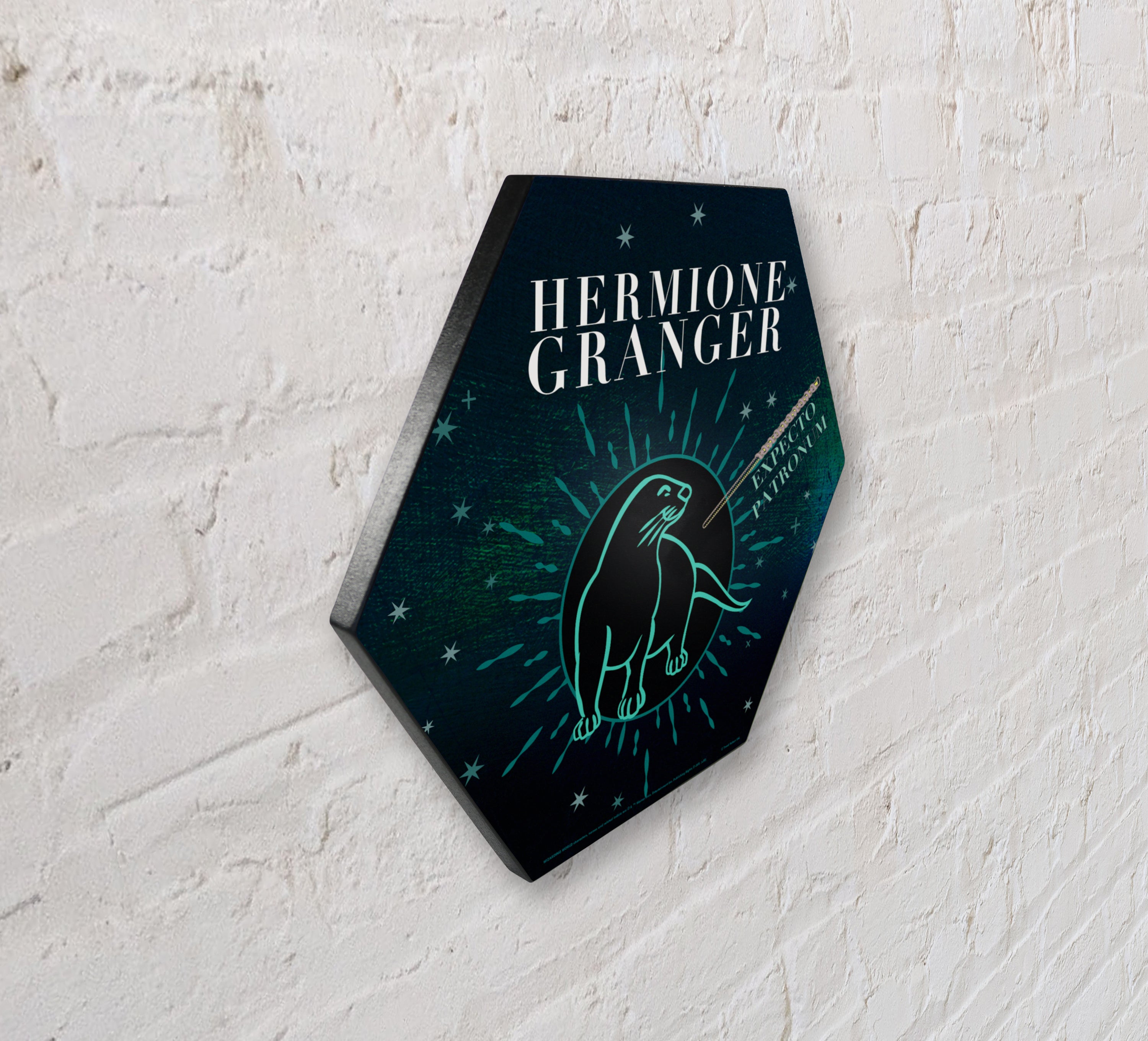 Harry Potter (Patronus - Hermione Granger) KNEXAGON Wood Print WPHEX8646HPAR