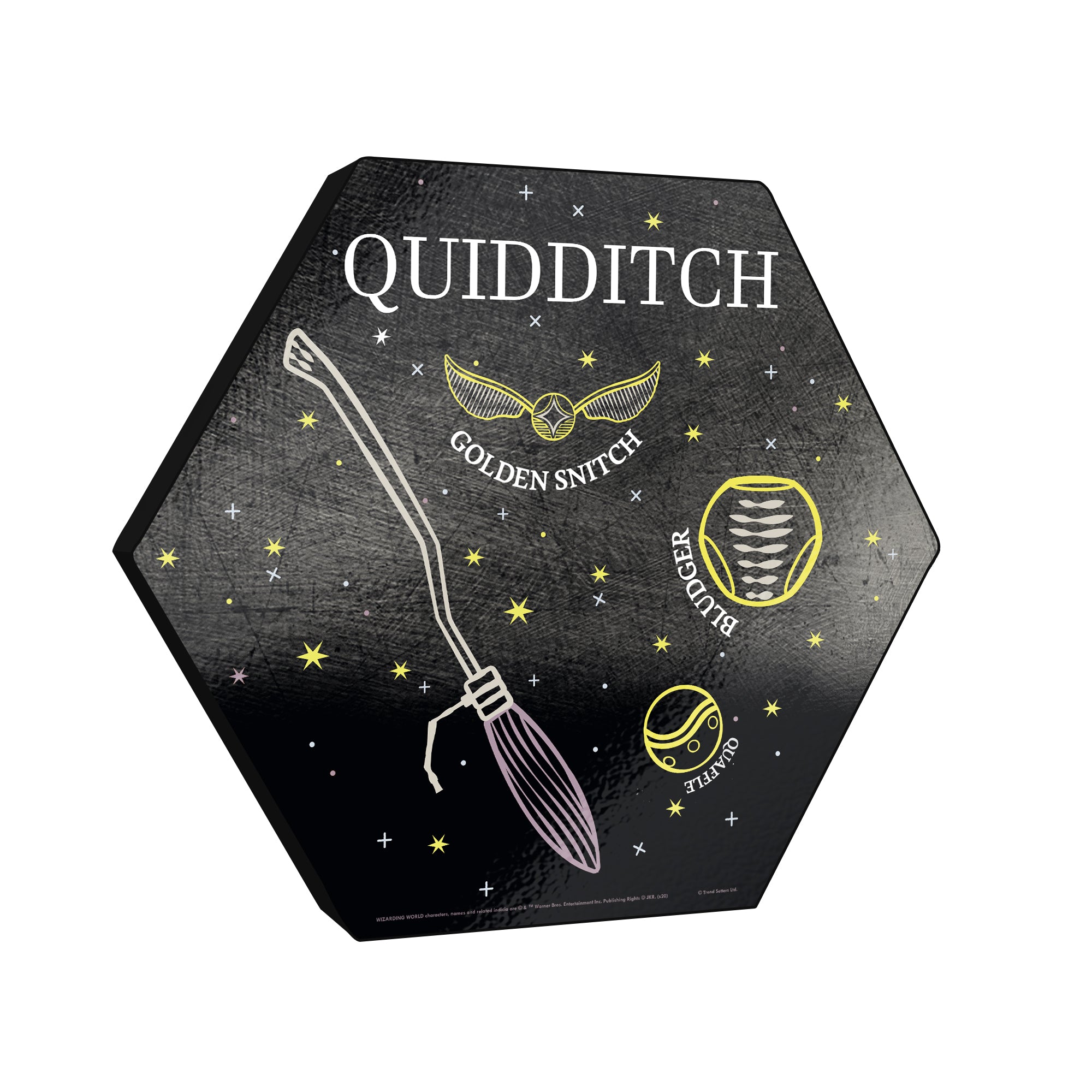 Harry Potter (Quidditch - Artifact Constellation) KNEXAGON® Wood Print WPHEX8672HPAR