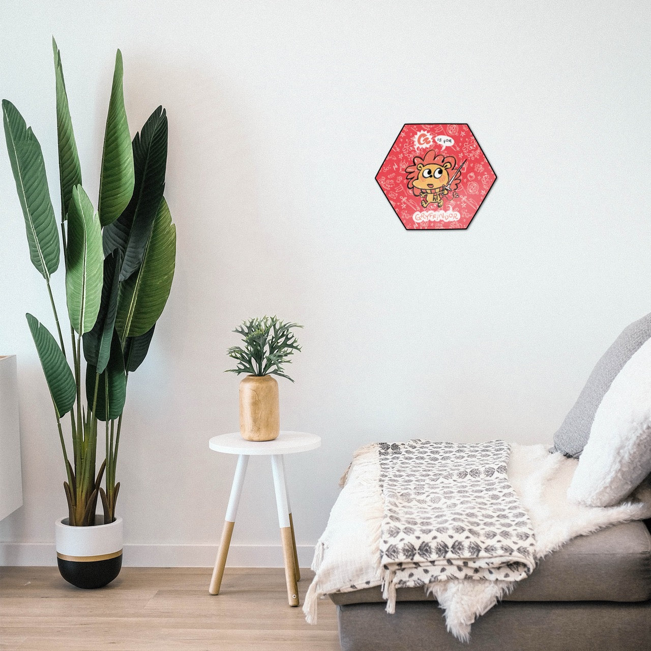 Harry Potter (G is for Gryffindor) KNEXAGON™ Wood Print WPHEX8673