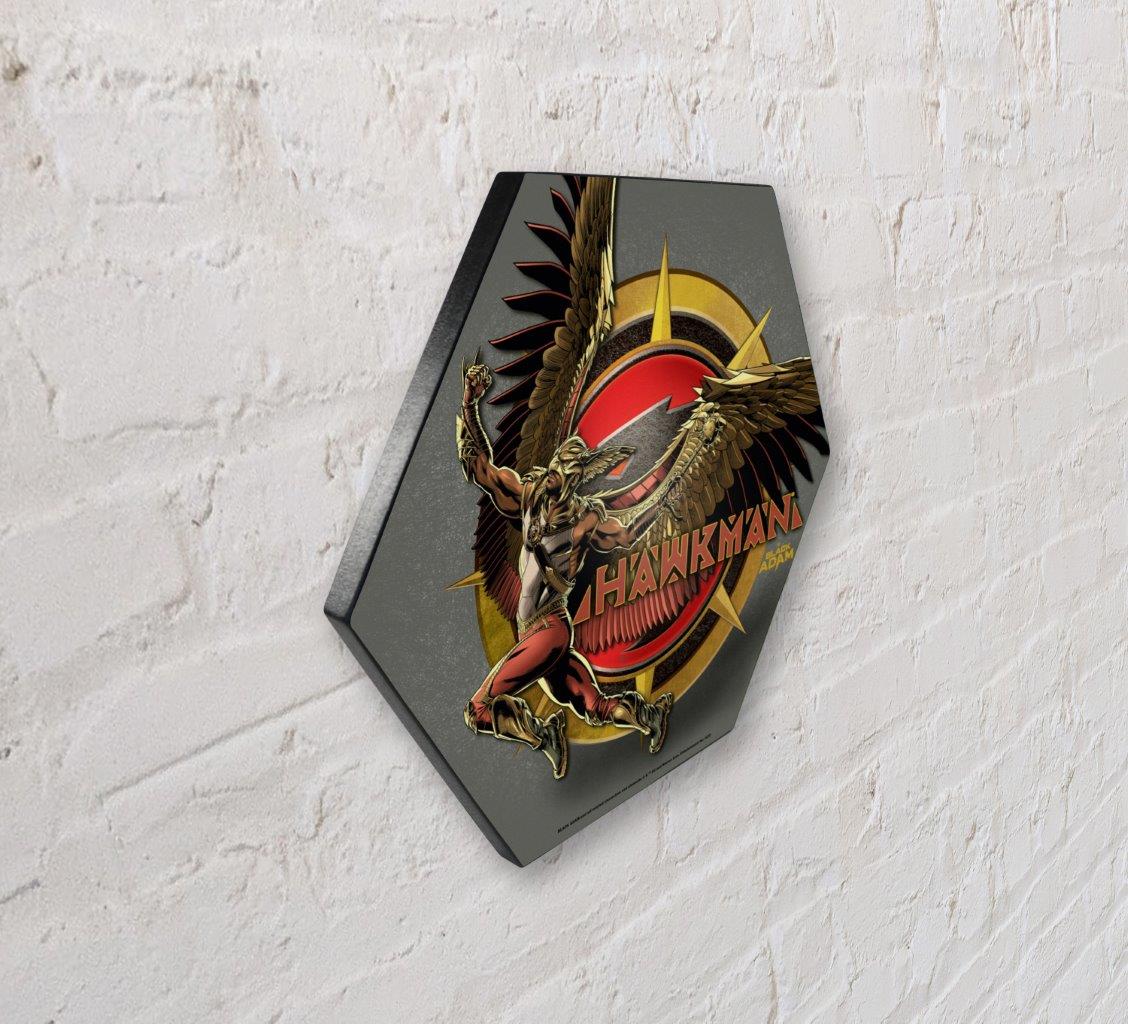 Black Adam (Hawkman) KNEXAGON® Wood Print WPHEX9286