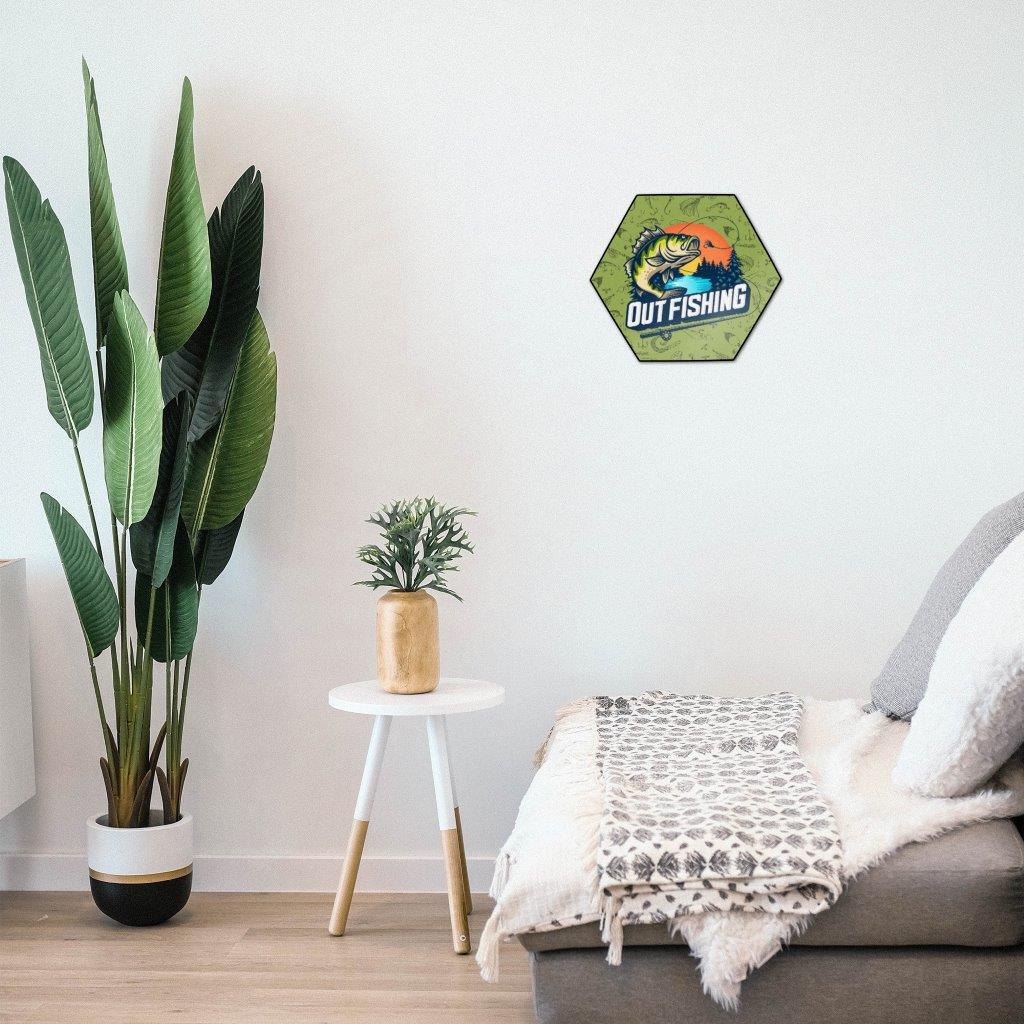 Trend Setters Original (Out Fishing) KNEXAGON™ Wood Print WPHEX9638