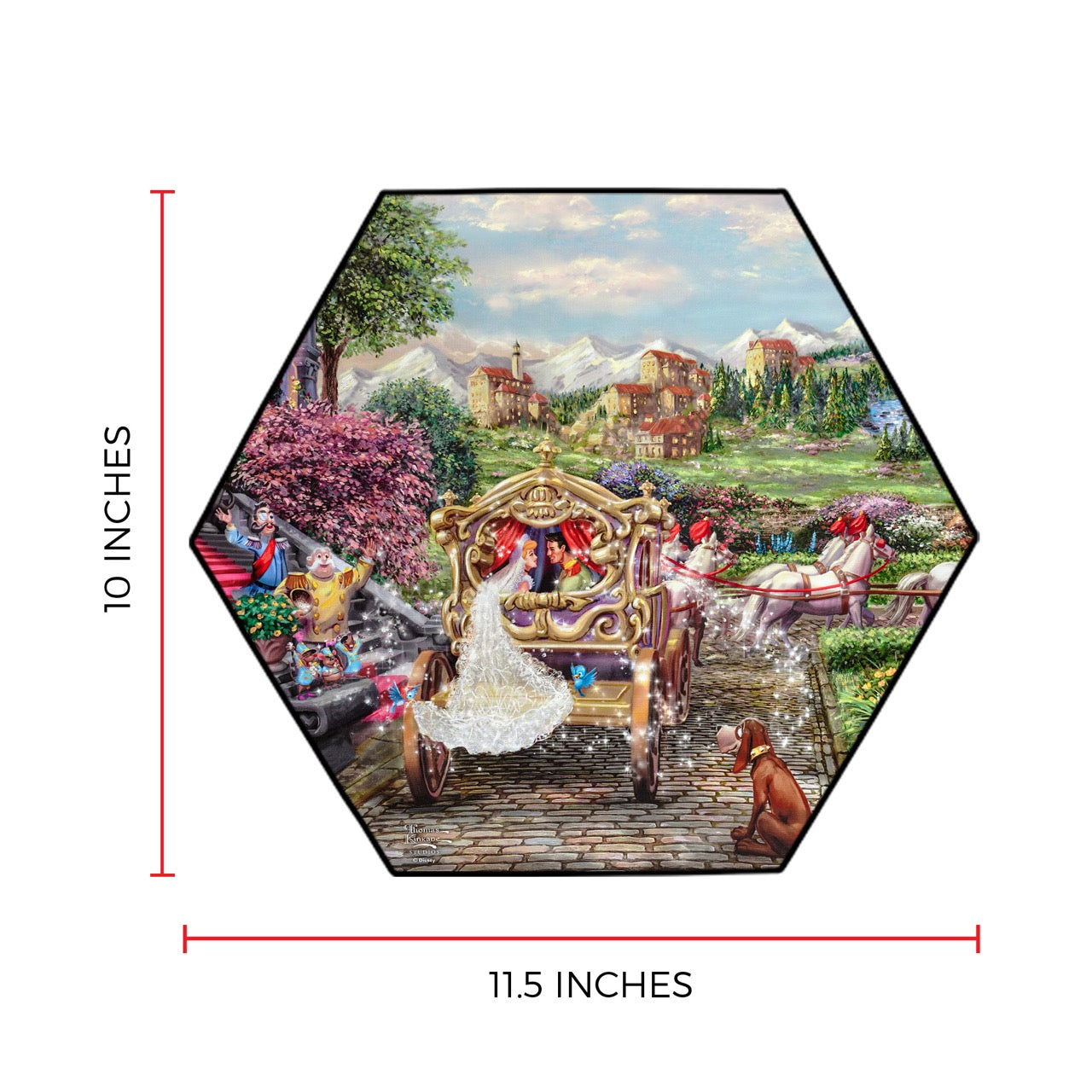 Disney (Cinderella Happily Ever After) KNEXAGON® Wood Print WPHEX9661