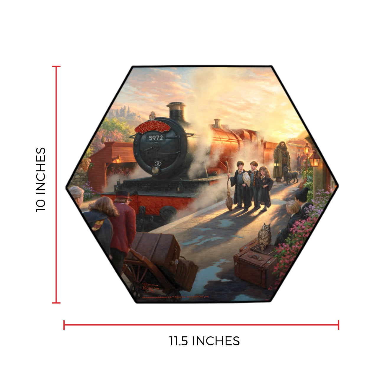 Harry Potter™ Thomas Kinkade Studios (Hogwarts Express) Knexagon Wall Art WPHEX9780