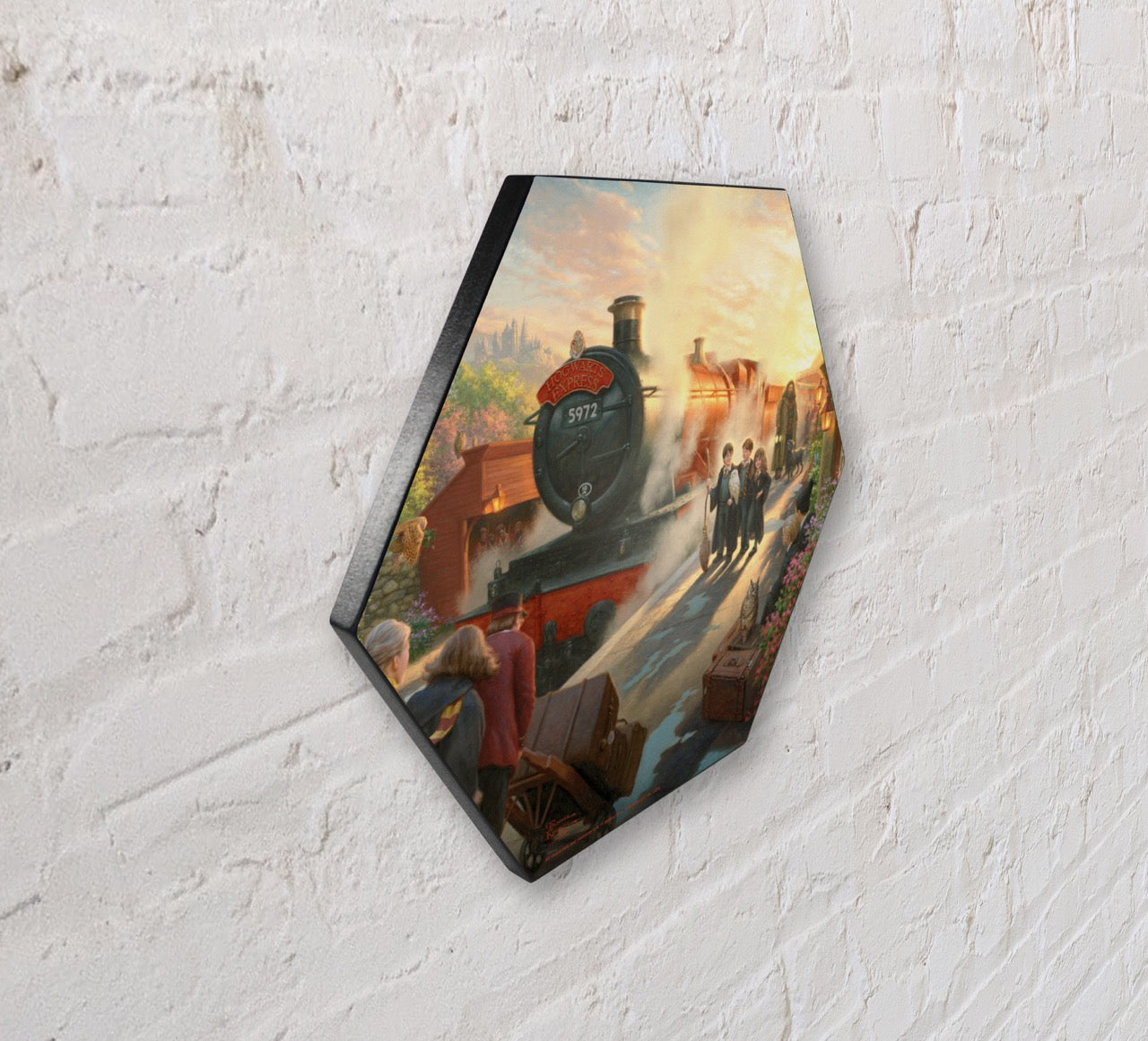 Harry Potter™ Thomas Kinkade Studios (Hogwarts Express) Knexagon Wall Art WPHEX9780
