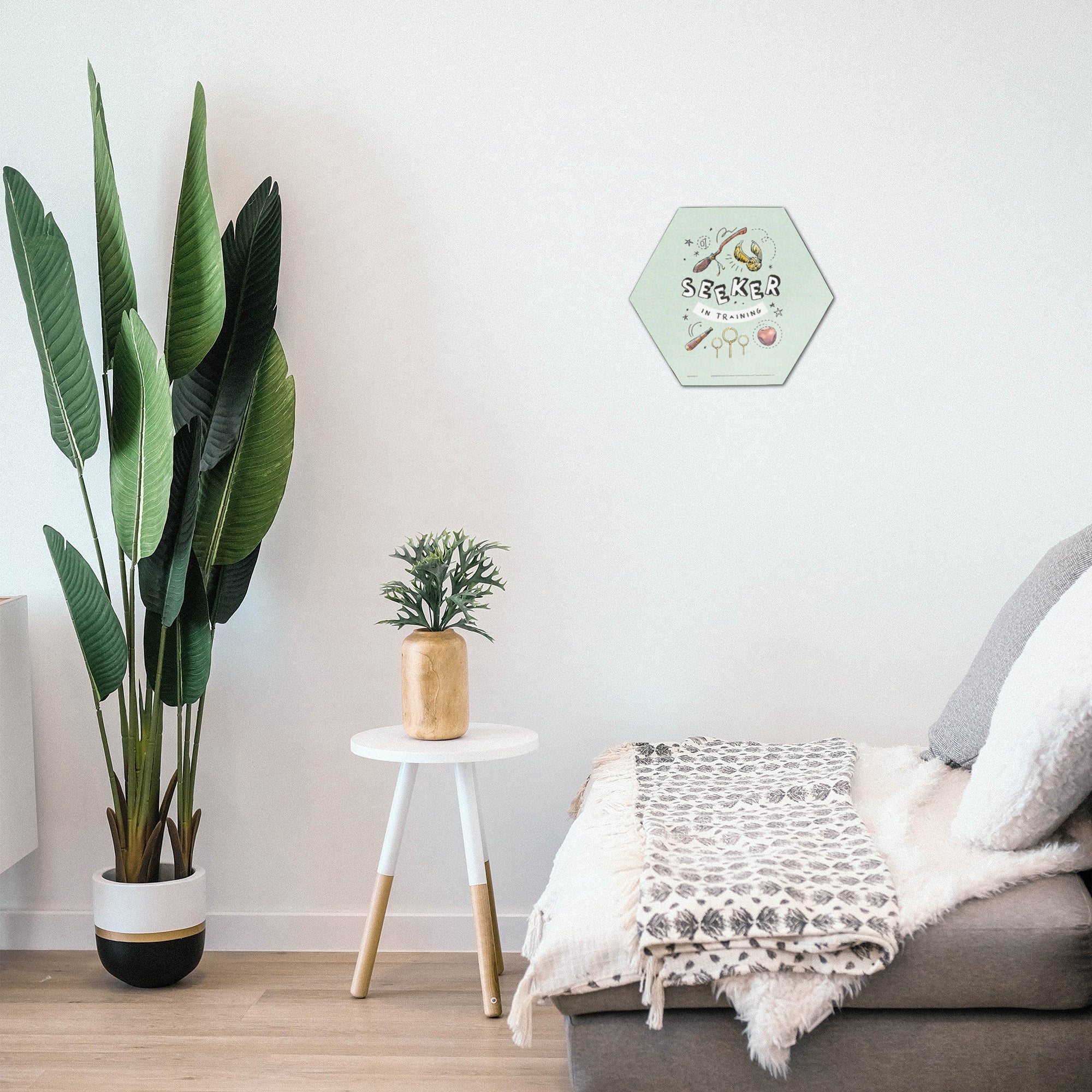 Harry Potter (Charming Vintage Seeker in Training) KNEXAGON® Wood Print WPHEX9796CHVN