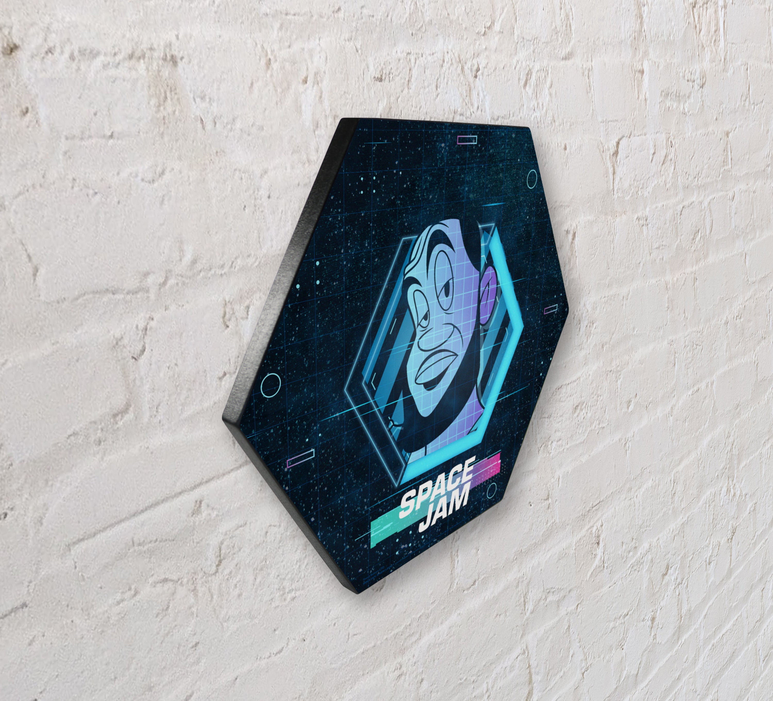 Space Jam: A New Legacy (Tune Squad- Lebron James) KNEXAGON® Wood Print WPHEX9981SJTS