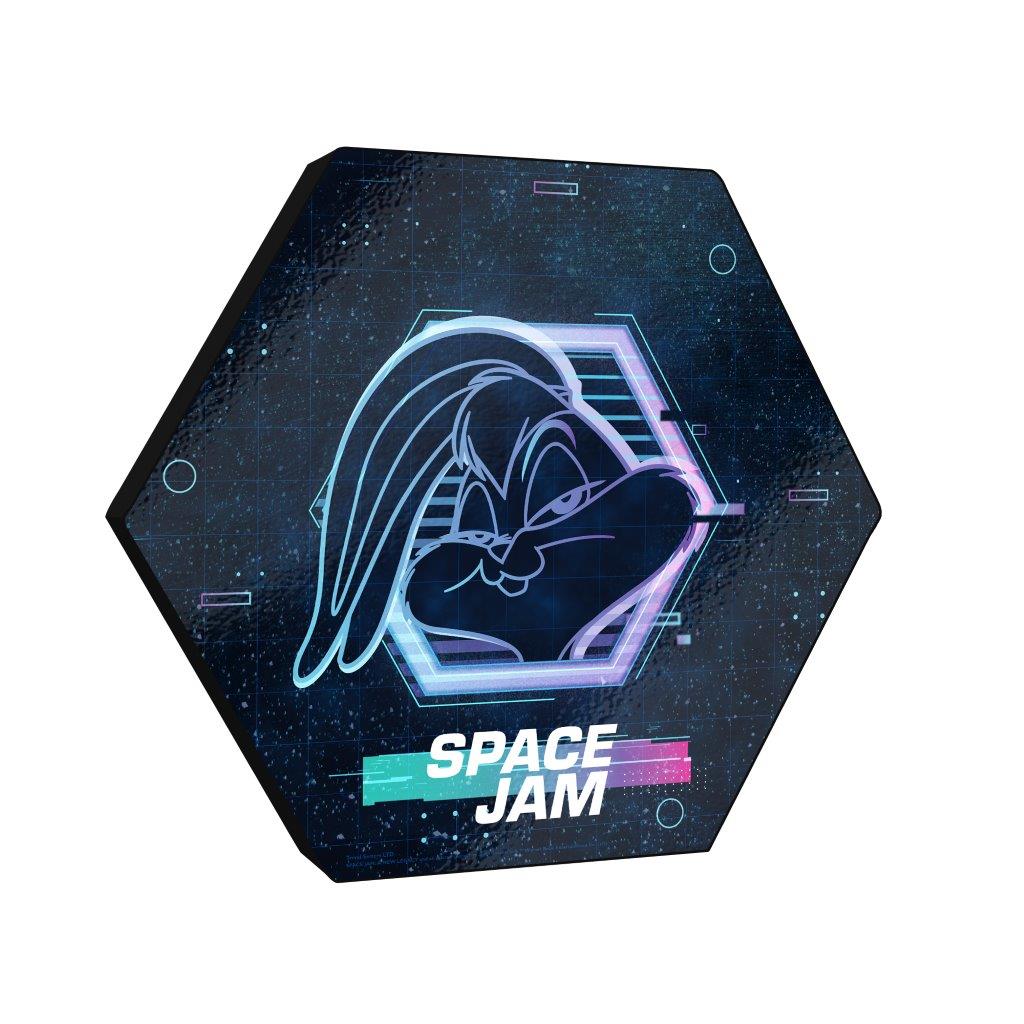 Space Jam: A New Legacy (Tune Squad- Lola Bunny) KNEXAGON® Wood Print WPHEX9343SJTS