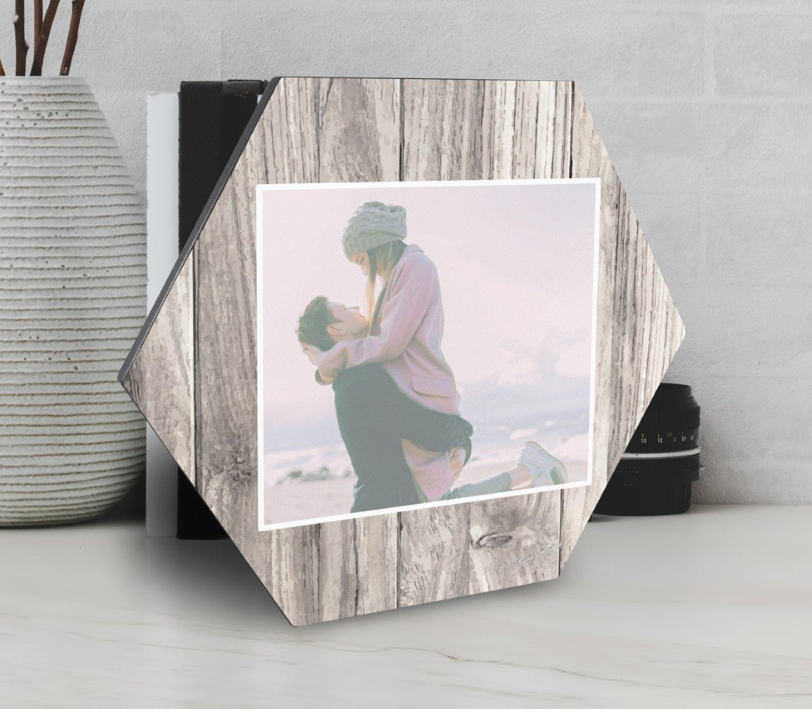 Family Collection (Every Family Has A Story - White - Upload) 11.5" X 10" KNEXAGON Wood Print