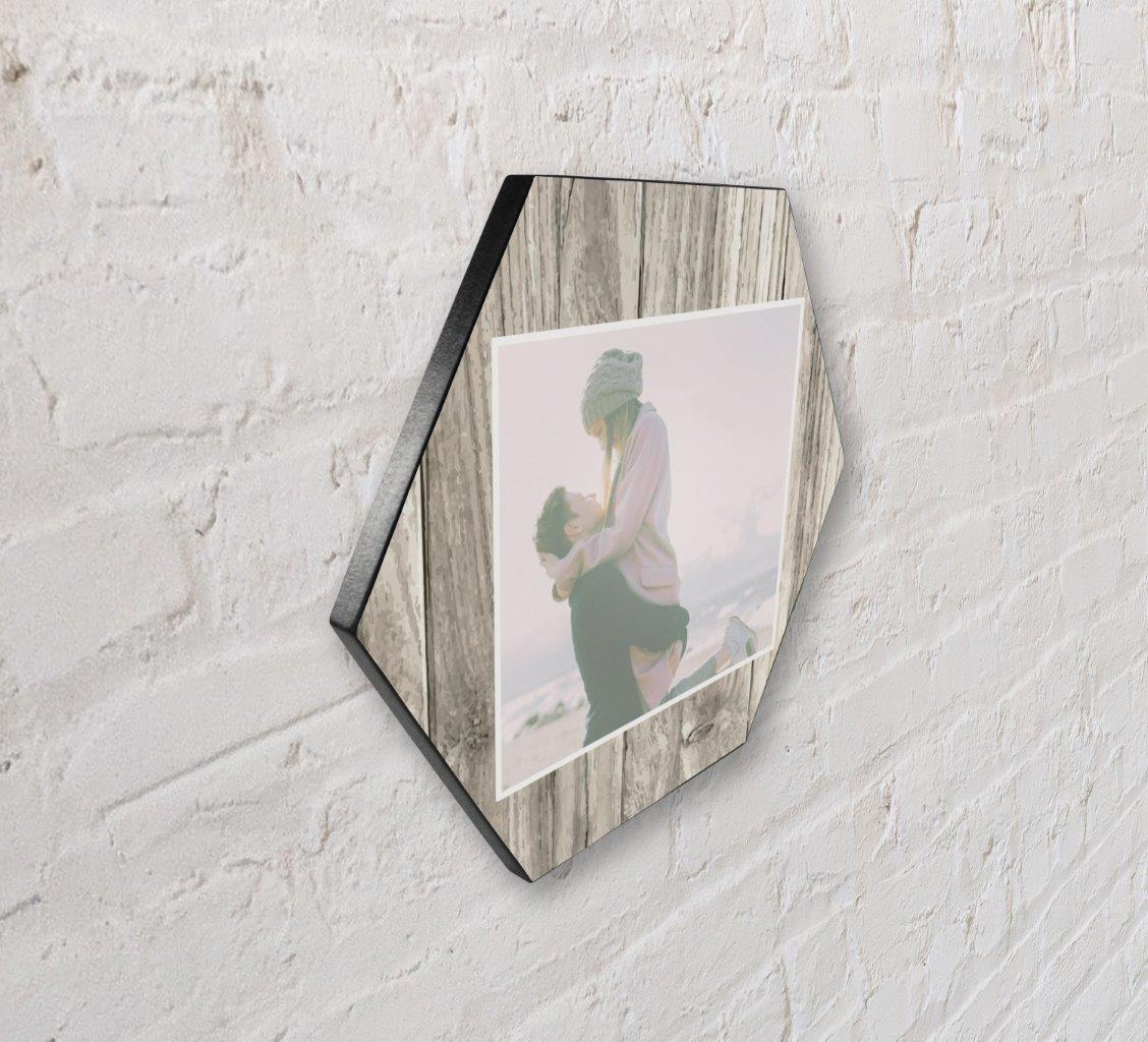 Family Collection (Every Family Has A Story - White - Upload) 11.5" X 10" KNEXAGON Wood Print