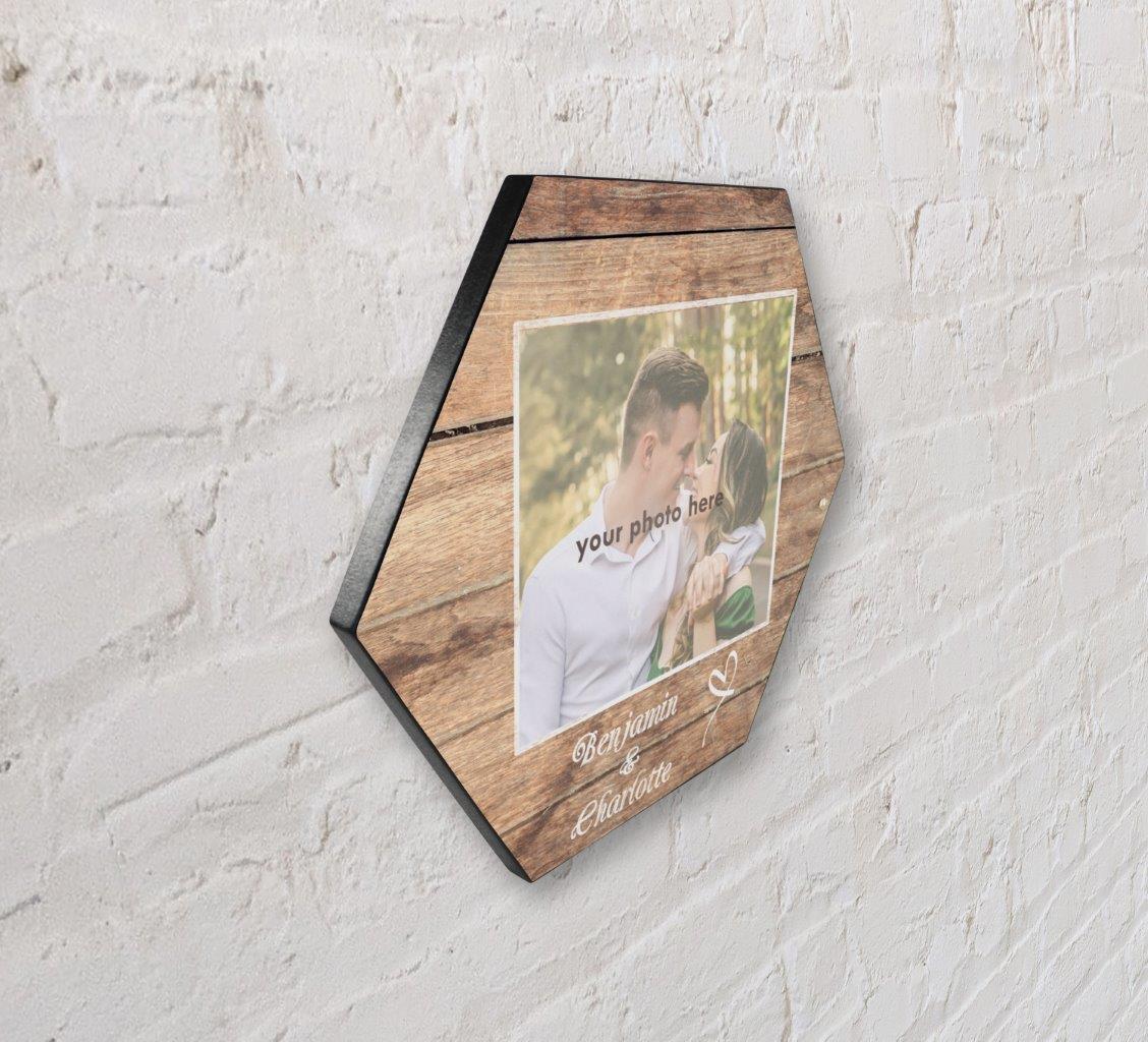 Family Collection (Together on Wood - Personalized - Upload) 11.5" X 10" KNEXAGON Wood Print