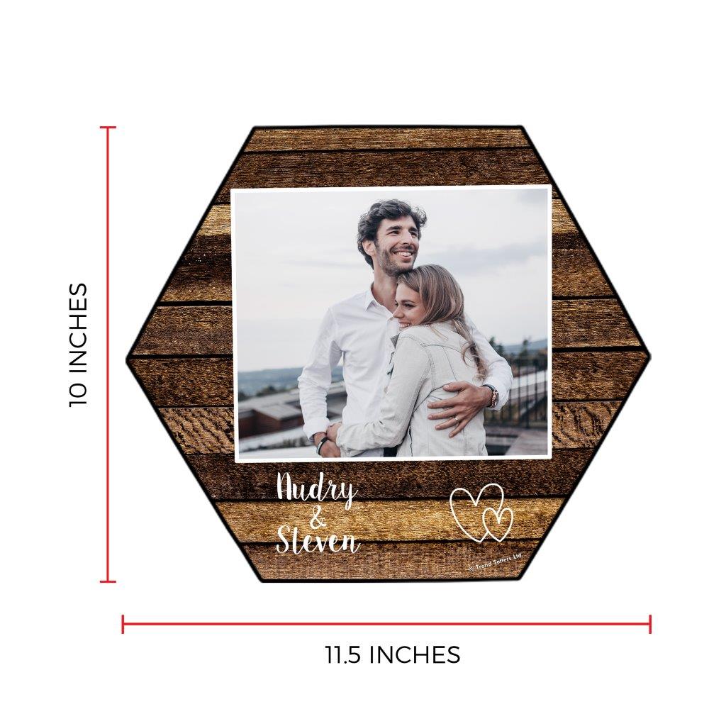 Family Collection (Mixed Wood - Personalized - Upload) 11.5" X 10" KNEXAGON Wood Print