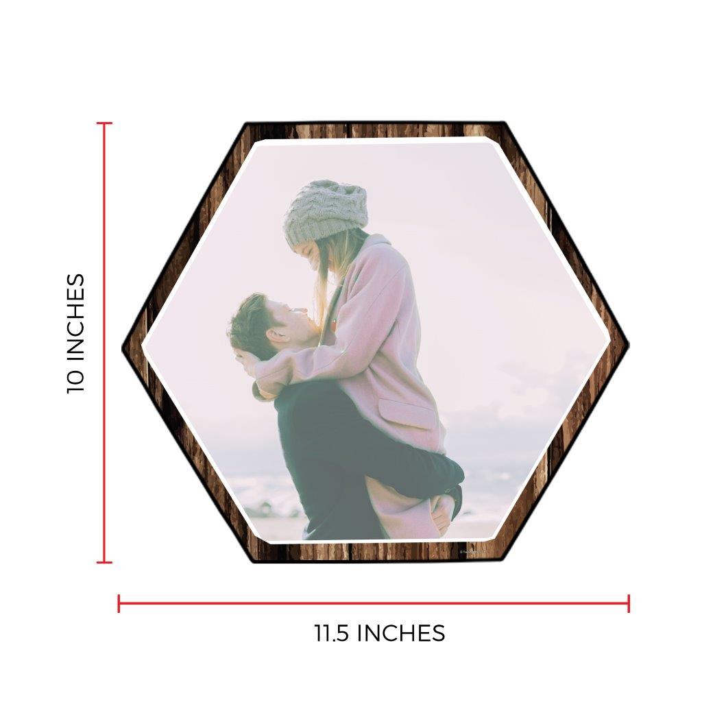 Family Collection (Every Family Has A Story - Brown - Full Photo - Upload) 11.5" X 10" KNEXAGON Wood Print