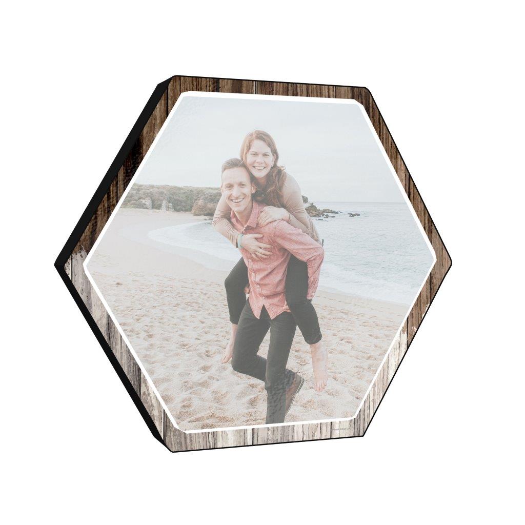 Family Collection (Every Family Has A Story - Full Photo - Upload) 11.5" X 10" KNEXAGON Wood Print